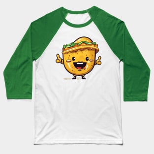 kawaii Taco cehees T-Shirt cute potatofood funny Baseball T-Shirt